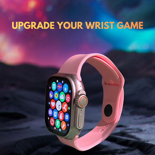 ULTRA 2 Smart Watch (7 Strap Combo)- Super Amoled Display, BT Calling, Sports Mode, Health Monitoring- Complete Smartwatch Set