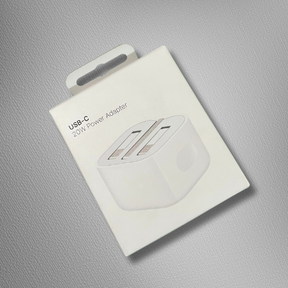 20W USB-C Three Pin Power Adapter  with Folding Pins - Original Quality Fast Charger