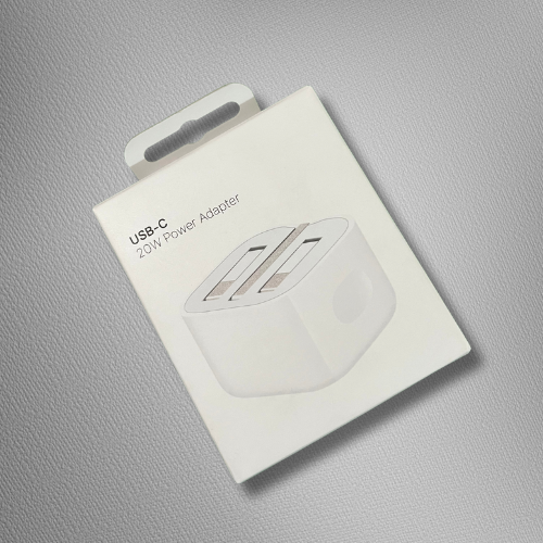 20W USB-C Three Pin Power Adapter  with Folding Pins - Original Quality Fast Charger